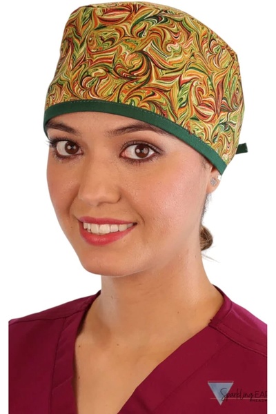 Other Bonetă chirurgicală cu model spiralat de toamnă, universală
