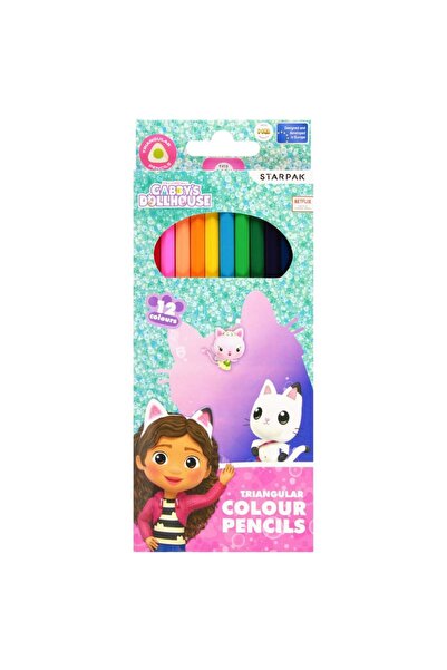 Starpak Creioane de colorat, Starpak, Gabbys Dollhouse, 12 buc