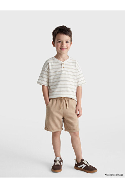 LC Waikiki Peak New Season Striped Boys' Shorts Set
