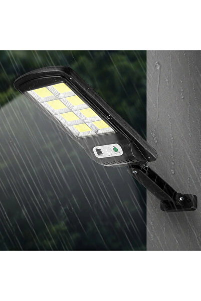 ETY Lampă Stradala Solara LED 19.5×10cm, cu Panou Solar Integrat, Senzor de