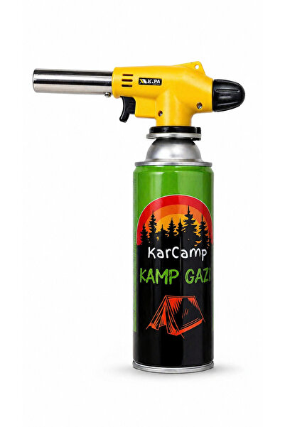 Kampavm Pürmüz Seti 1300°C Ayarlanabilir Alevli Torch 220 gr Gaz Kartuşu