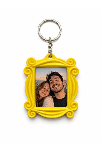 GAME SHOT 1Pcs Friends Polaroid Photo Frame Keychain- Add Your Photo Keychain...