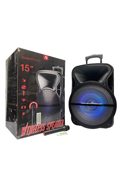 E-ANAMAG Φορητό ηχείο τύπου Troller KTS1161, Ασύρματο, Bluetooth, 15'', Φώτα ...
