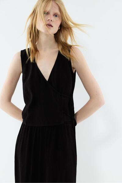 LEFTIES Kruvaze dokulu top