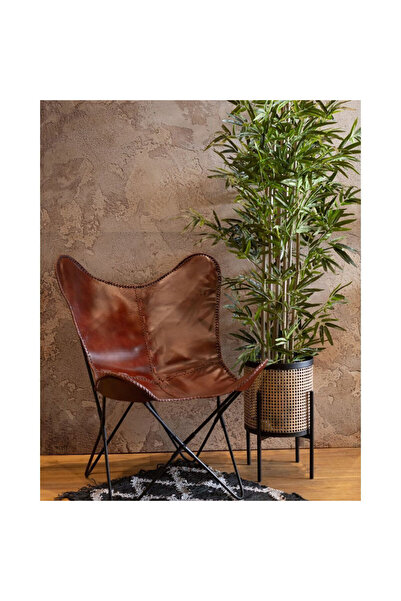 Homexpert Πολυθρόνα Επισκέπτη Μαριπόσα σε Χρώμα Καφέ