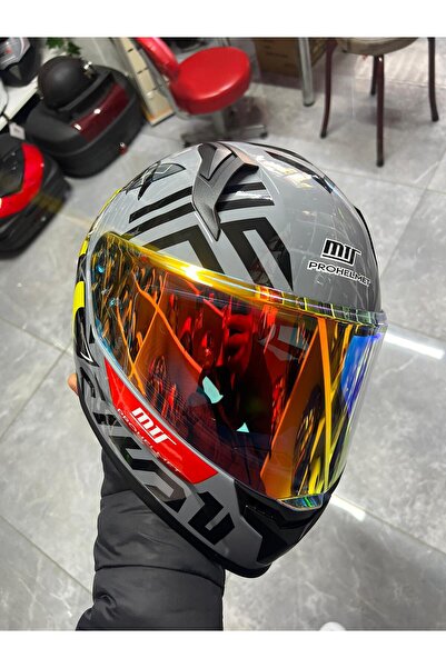 MTS PROHELMET güneş vizörlü sertifikalı motosiklet kaskı