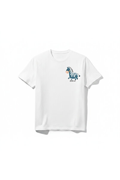 URBANTRENDSTORE Zebra Boy's Girl's Summer Casual Unisex Cycling Round Neck Ba...