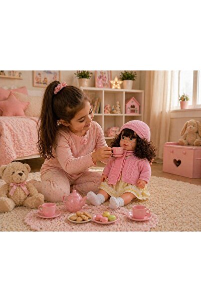 ŞAŞKIN HOUSE SEVİMLİ HIRKALI ATKILI ŞAPKALI ET BEBEK 65 CM SEVİMLİ ET BEBEK &...