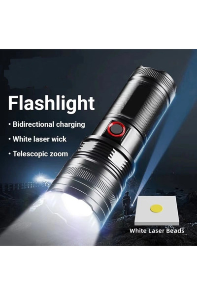 Egonex Taktik Led El Feneri 2000m, Güçlü Uzun Menzilli Led El Feneri Xa-b702