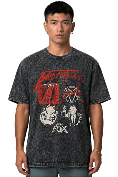 SEVBANO Babymetal Rock Metal Music Band Pre-Printed Unisex Oversize Vintage W...