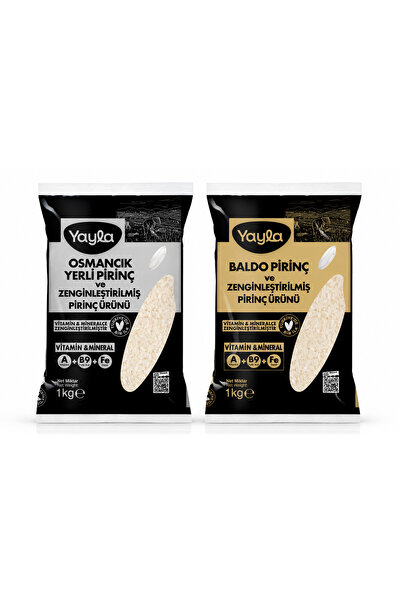 Yayla Vitaminli Baldo be Osmancık Pirinç 1 kg - Türkiye'de Bir İlk - Sağlıklı...