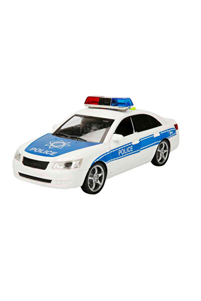 Feyza Oyuncak Sesli ve Işıklı Beyaz Polis Arabası | Kapıları Açılan Sürtmeli ...