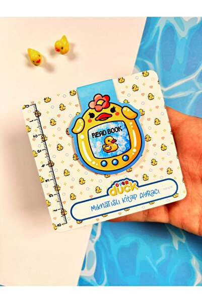 OverDuck Tamagotchi Ördek Mıknatıslı Kitap Ayracı – Retro Dijital Pet “Read B...