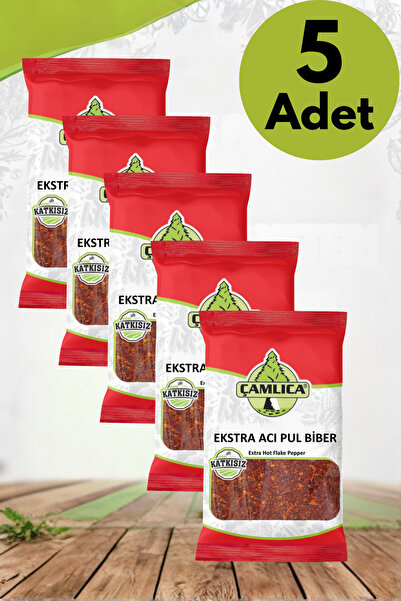 Çamlıca Baharat Ekstra Acı Pul Biber 5 Adet 50 Gr.