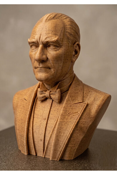 TSC Makam Masalarına Özel Kaliteli Üretim 15 cm Atatürk Büstü Dekoratif Obje ...