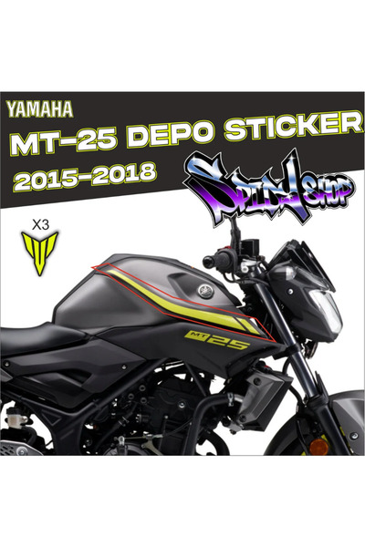 AKDESEN MT-25 Depo Tekli Şerit Sticker 2015-2018