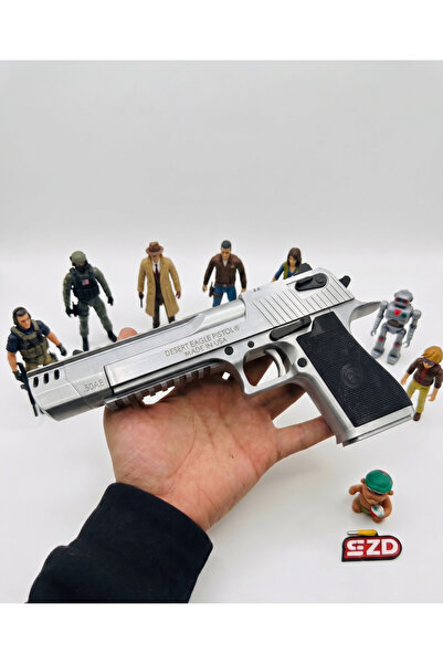 SZD Design DESERT EAGLE GÜMÜŞ CS DEAGLE MODEL DEKORATİF MAKET