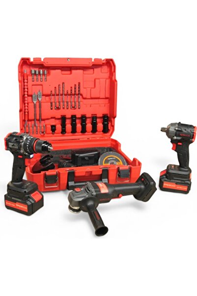 Specco BS20V-002SET Kömürsüz Akülü 3'lü Set - 40 Parça Aksesuar Seti