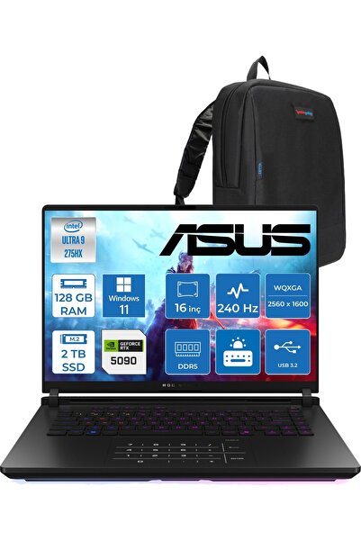 ASUS Rog Strix Scar 16 G635LX-RW145 Ultra 9 275HX Aı 128GB 2tb SSD 24GB/RTX50...