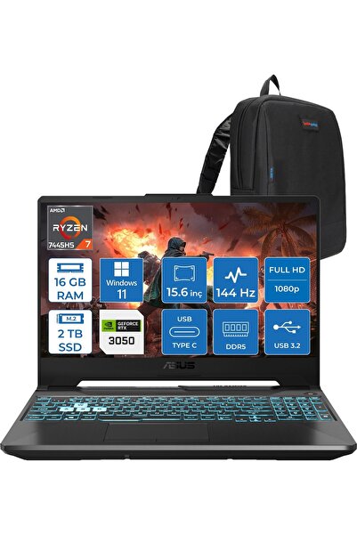 ASUS Tuf Gaming A15 – FA506NCG Amd Ryzen 7-7445HS 16GB Ddr5 2tb SSD Rtx 3050/...