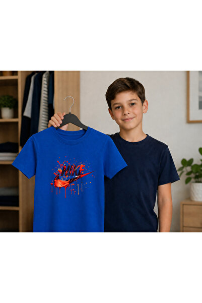 Malfini Tricou Copii Bumbac 100% Print Nike Vârstă 4-12 Ani