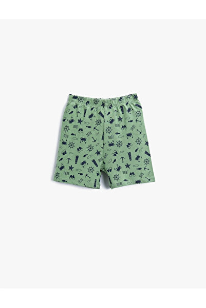 Koton Baby Boy Printed Cotton Shorts