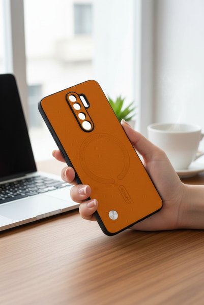 batuteknoloji Redmi Note 8 Pro MagSafe Görünümlü Karbon BTU Silikon Kapak