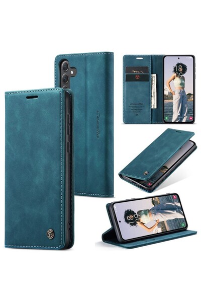 Caseme 013 Retro Θήκη Βιβλίο Blue (Samsung Galaxy A35 5G)