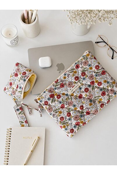 lumi Studio Bloomy Garden Macbook Laptop Tablet Kılıfı - Çantası / Cüzdan / A...