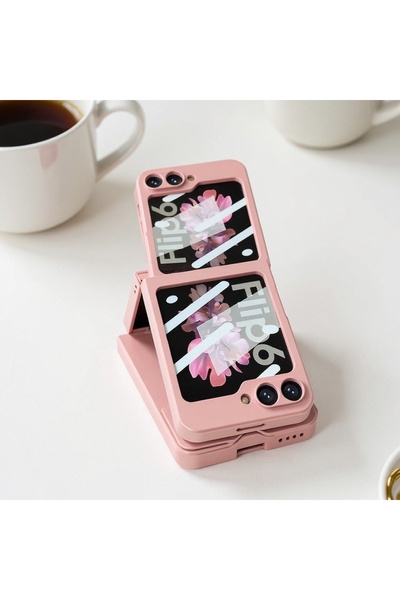 Ehlttiba Galaxy Z Flip 6 Kılıf için uyumlu kılıf Z Harfli Yüzüklü Kıpta Kapak