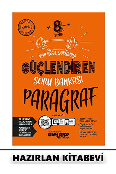 Ankara Yayıncılık 8. Sınıf LGS Paragraf Güçlendiren Soru Bankası