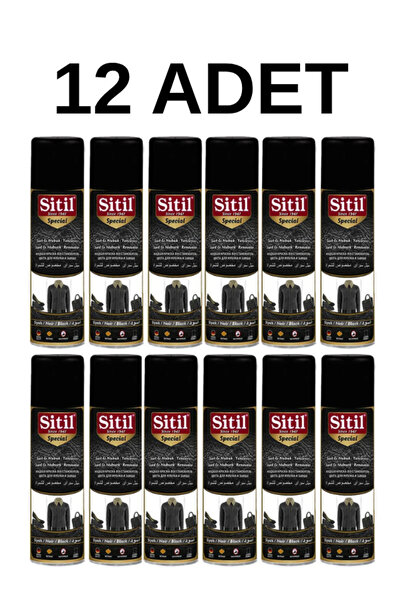 SİTİL Siyah Süet Nubuk Ayakkabı Boyası Bakım Spreyi 250 ml