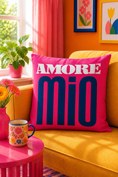 Bertille Home Σειρά Pop Art Κάλυμμα μαξιλαριού διπλής όψης με ψηφιακή εκτύπωση