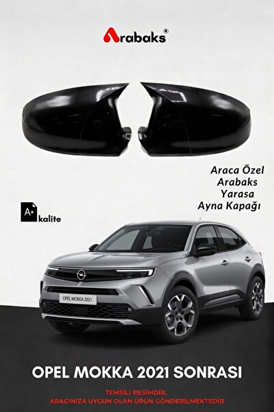 Arabaks OPEL MOKKA 2021 SONRASI Yarasa Ayna Kapağı 2'li Takım (BATMAN TİP, DA...