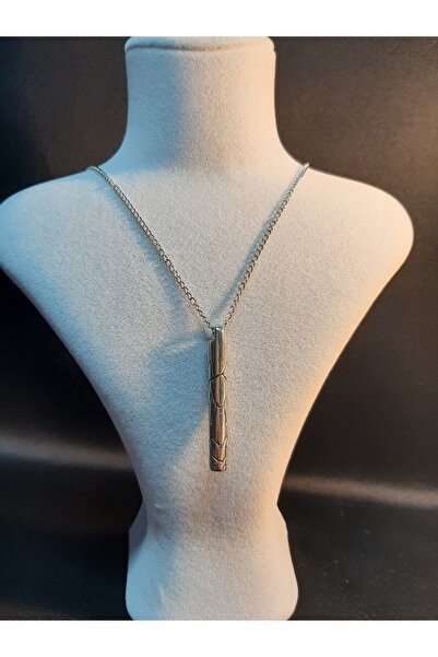 MRYart Rod Detailed Steel Necklace Unisex