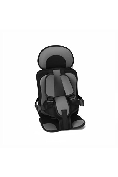 zena car Baby Chair Car Canvas Light and Easy to Carry Gray with Black
