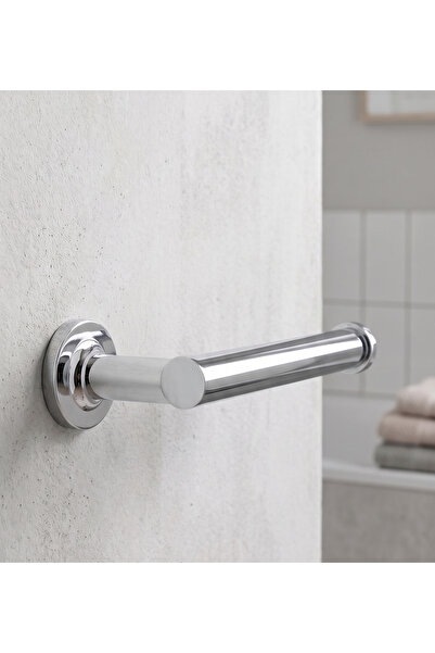INTERSTEEL Paslanmaz Çelik Tekli Tuvalet Kağıtlığı - Modern Boru Tip Banyo Ka...