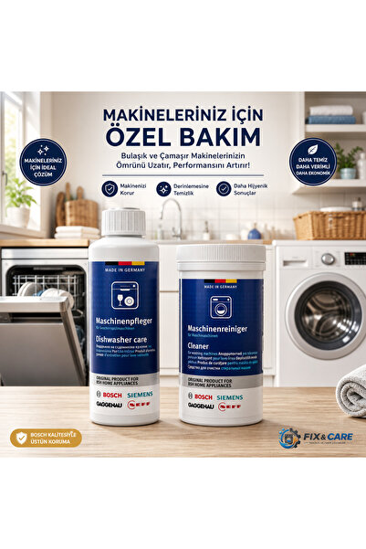 Bosch Özel Bakım Seti, Çamaşır ve Bulaşık Makinesi Temizleyici
