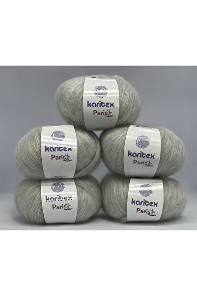 KARİTEX Paris El Örgü İpliği 10'lu paket, 10X50 Gr. 200 Mt. %75 Akrilik %25 P...