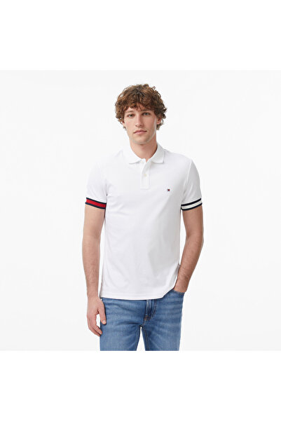 Tommy Hilfiger Erkek Beyaz Polo Yaka T-Shirt