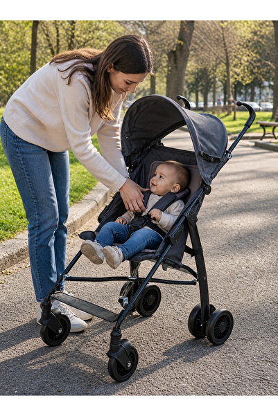 CHUBBY BABY Ergonomik Baston Puset, Bebek Arabası Hafif Şık ve Kompakt Tasarım