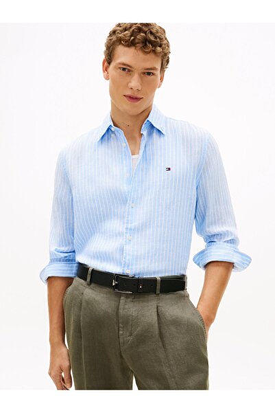 Tommy Hilfiger LINEN BENGAL STRIPE RF SHIRT