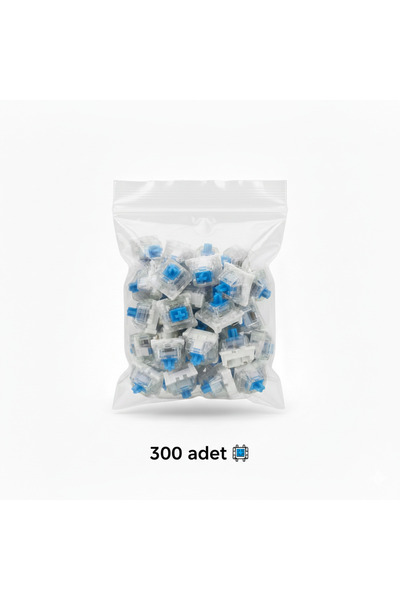 SERDENSAN KİMYA 3D Baskı Ürünleri İçin Blue Switch - Klavyeler İçin Mavi Sesl...