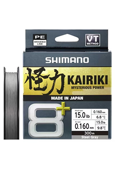 Shimano Örgü Misina Kairiki 8+ 300m Grey İp Misina
