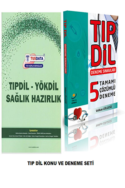 Klinisyen Tıp Kitabevleri Tusdata TIPDİL YÖKDİL SAĞLIK Hazırlık+Tıpdil 5 dene...