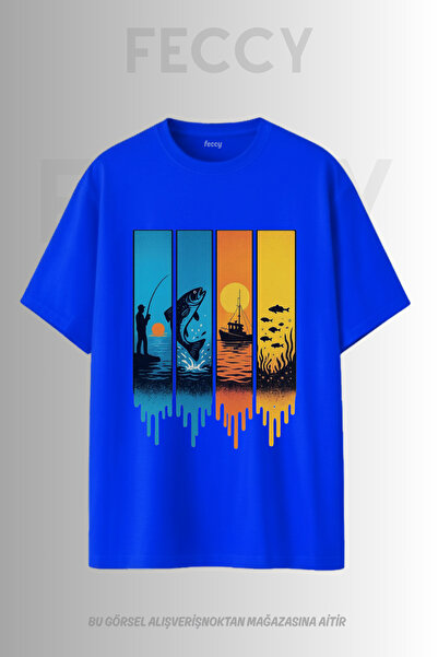 FECCY Premium Printed Hunter Theme Unisex Oversize Γυναικείο T-Shirt Ανδρικό ...