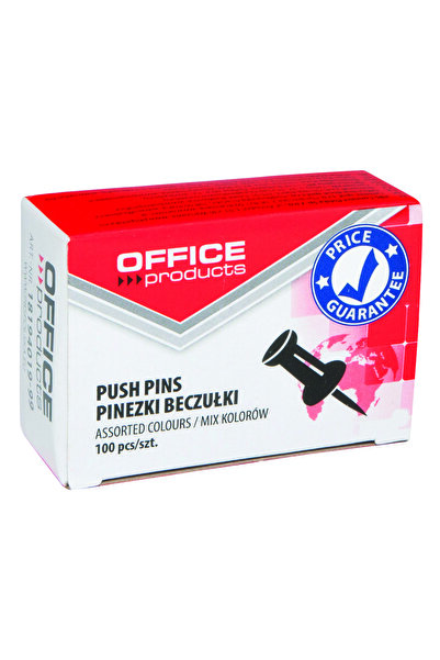 OFFICE products Pioneze panou pluta, 100 buc/cutie,