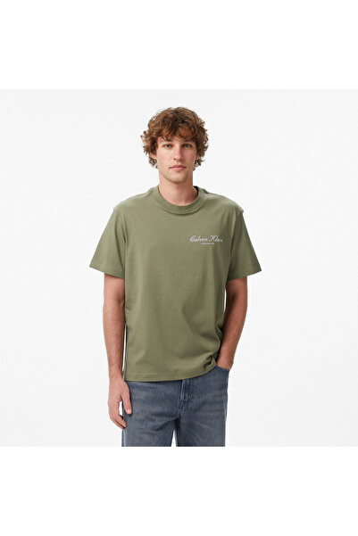 Calvin Klein 20S March Graphic Seasonal Erkek Haki T-Shirt