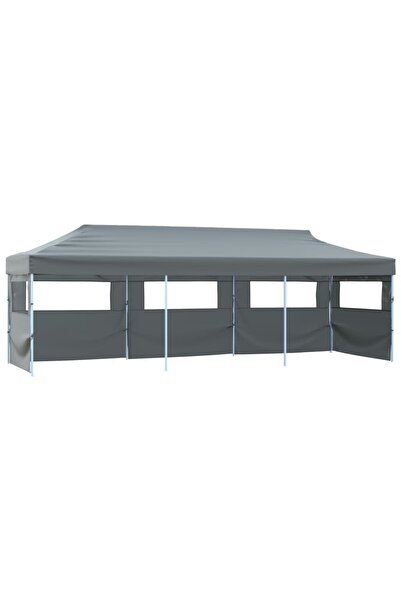 vidaxl Cort petrecere pliabil cu 5 peret›i laterali, antracit, 870x291x315 cm