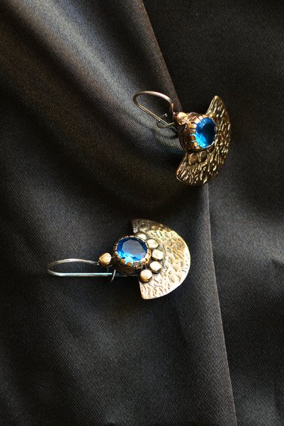 Luna Jewellery Design-Atelier Zirkon Taşlı Küpe